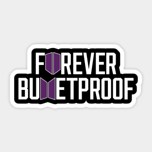 BTS & Army - Forever Bulletproof (White) Sticker